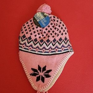 NWT Pink Star Lined Hat